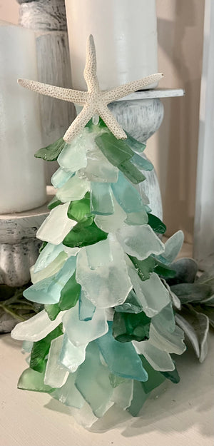 Beach Glass Christmas Tree  (deposit only Pay $20 now the rest due at the class)