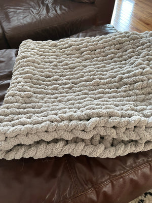 DEPOSIT for Chunky Knit Blanket class March 23, 2024