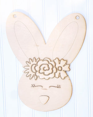 DIY bunny doorhanger