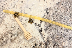Honey dipper and “honey” glue stick