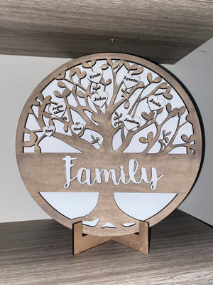 DIY Family tree sign